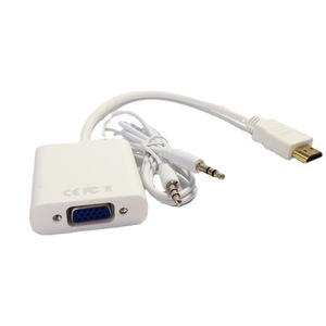 Convertidor HDMI a VGA con cable de audio para adaptador de pantalla de monitor de computadora - Product Image 1