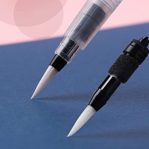 Mini Watercolor Brush <b>Pen</b> Water Paintbrush with <b>Refillable</b> Reservoir, Assorted Brush Tips - Product Image 2