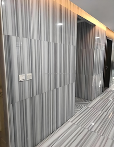 Piastrelle in Marmo Bianco Equatoriale Naturale con Venature Grigie Lineari, Lastra in <span class=keywords><strong>Pietra</strong></span> per Pavimenti e Pareti <span class=keywords><strong>di</strong></span> Lusso in Lobby Commerciali - Product Image 2