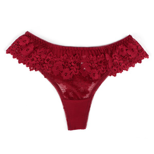 <span class=keywords><strong>Perizoma</strong></span> Sexy in Pizzo Floreale da Donna, Trasparente <span class=keywords><strong>a</strong></span> <span class=keywords><strong>Rete</strong></span>, <span class=keywords><strong>a</strong></span> Vita Bassa, G-String, Commercio all'Ingrosso OEM - Product Image 5