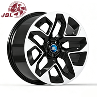 Jantes forgées monobloc personnalisées de 16 à 24 pouces, face usinée argentée, finition noire brillante, 5x120, en alliage, pour Range Rover Vogue Sport