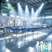 Ligne d'embouteillage d'eau CGF50-50-15 24000BPH avec remplissage, étiquetage et palettisation de bouteilles PET pour une efficacité maximale