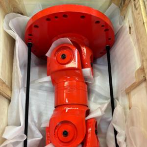 Acoplamiento de Eje Universal con Brida Personalizada No Estándar SWC, Longitud 780 mm con Extensión de 50 mm, Color Rojo, para Industria Pesada - Product Image 2