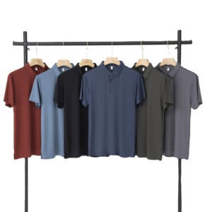 Venta al por mayor de alta calidad liso Casual camisetas de alta calidad bordado Golf ropa logotipo personalizado Simple hombres Polo para hombres - Product Image 1