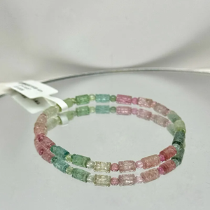 Perles de pierre de cristal de couleur naturelle bricolage collier bracelet chaîne fabrication de bijoux bracelet en cristal unisexe - Product Image 1