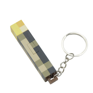 Plastica resistente Mini portachiavi mondo torcia modello giocattolo con luce notturna ciondolo novità <span class=keywords><strong>Gag</strong></span> giocattolo - Product Image 1