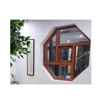 Fenêtre en verre fixe upvc/pvc matériaux cadre vinyle profils fenêtres rondes qui s'ouvrent