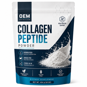 Péptidos de Colágeno Hidrolizado OEM ODM, GMP Halal, 37 Porciones, 454 g, de Animales Alimentados con Pasto y Criados en Pastora - Product Image 1