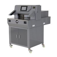 Machine de découpe de papier électrique 500V9 coupe-papier à programme automatique de 500mm avec protection infrarouge fonctionnement sur écran tactile