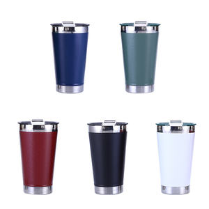 Tasse à café et à bière en acier inoxydable à double paroi isolée de 20 oz en gros vierge personnalisée tasses à vin en vrac avec couvercle - Product Image 1