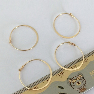 Premium Simple Style Flat Wire <strong>Earring</strong> <strong>Hook</strong> 14k Gold Filled Jewelry Accessories Made Durable Brass for Easy <strong>Earring</strong> Making - Product Image 3