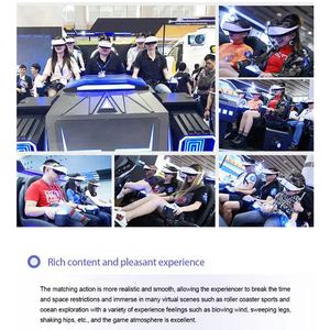 เครื่องจำลอง <span class=keywords><strong>VR</strong></span> 6คนเครื่องจำลองโรงภาพยนตร์ในร่มอุปกรณ์สวนสนุก <span class=keywords><strong>VR</strong></span> <span class=keywords><strong>4D</strong></span> 5D 7D เครื่องจำลองโรงภาพยนตร์9D - Product Image 5