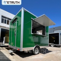 Wetruth Food Truck Personnalisé Entièrement Équipé, Cuisine Extérieure, Scooter BBQ, Chariot de Café et Pâtisserie, Remorque Alimentaire