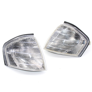 1 paire pour <span class=keywords><strong>Mercedes</strong></span> Benz Classe C W202 1994-2000 Couvercle de cadre de clignotant blanc/jaune 2028261143 2028261243 - Product Image 2