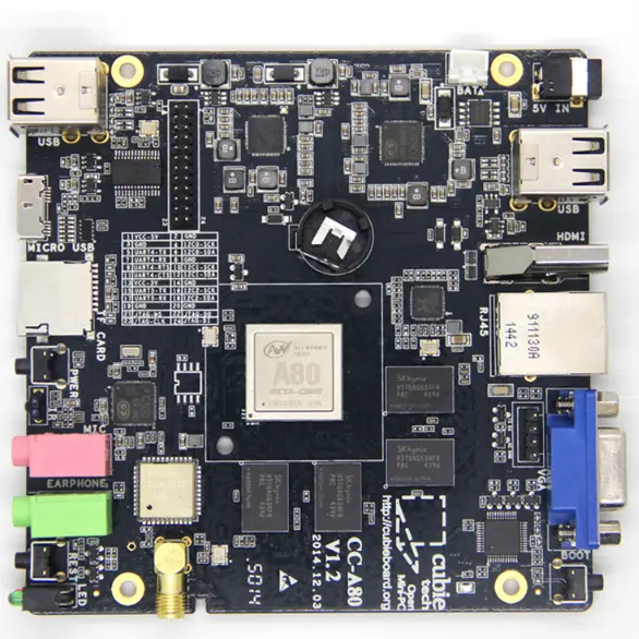 Yüksek performanslı Cubieboard4 CC-A80 geliştirme kurulu