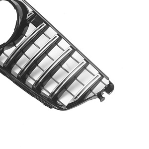 Grille avant de remplacement OEM ABS style GT <span class=keywords><strong>Panamericana</strong></span> pour Mercedes <span class=keywords><strong>Classe</strong></span> C W204 2009-2014 - Product Image 2