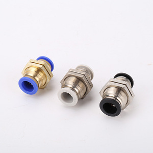 Raccord séparateur pneumatique en plastique à filetage externe, connecteur rapide droit, connecteur pneumatique à insertion rapide - Product Image 1
