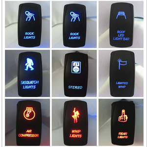 Interruptores basculantes SPST ON-OFF ABS IP65 300000 ciclos para uso automotriz - Product Image 1