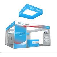 Solution de stand d'exposition haut de gamme, le stand d'exposition professionnel le plus vendu, facile à monter, 20x20 pieds, personnalisé pour les salons professionnels