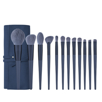 Usine 10 pièces ensemble de pinceaux de maquillage sac de brillant à lèvres pour fond de teint ombre à paupières blaireau pour l'application de poudre cosmétique de beauté
