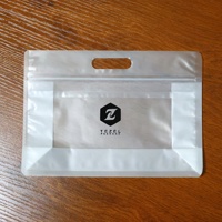 Sachet refermable à huit soudures latérales 24x17+8cm, transparent givré, avec poignée, anti-humidité, pour emballage de thé, épices, bonbons et snacks