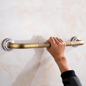 Barre d'appui de salle de bain en laiton 6332, rail de sécurité antidérapant pour personnes âgées, support pour douche et baignoire - Product Image 1