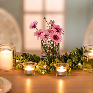 Linlang vente en gros 300ML 350ML 410ML bougeoirs personnalisables verre vide grands bocaux de <span class=keywords><strong>bougie</strong></span> pour la décoration intérieure - Product Image 4