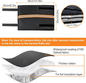 Couvre-robinet extérieur OEM pour la protection contre le gel hivernal avec bande réfléchissante, réutilisable et imperméable, enveloppe d'isolation pour robinet d'eau - Product Image 4