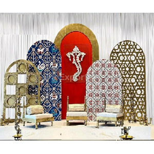 Punjabi Wedding Mayian Decor Designer Laser Panels Designer Laser Cut Metal Panels for <b>Backdrop</b> Western Theme Metal Panels - Product Image 1