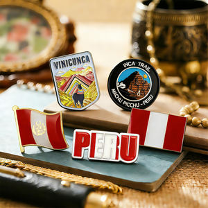 Pegatinas Metálicas de Perú, Recuerdo de Viaje a Picchu, Sudamérica, Insignias Adhesivas de Esmalte, Fábrica de DongGuan, Bienvenido a Visitar - Product Image 4