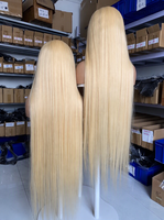 Perruques frontales HD 13x4 13x6 sans colle à cuticules alignées, perruque blonde en cheveux humains 613 avec baby hair, fournisseur