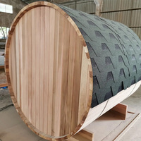 Sauna extérieur moderne de luxe facile et rapide à construire en bois finlandais avec Wifi, sec, pour 3 personnes, avec livraison