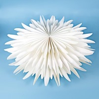 Ychon personnalisé fait à la main pliant suspendu fenêtre lanterne en papier décoration en gros luxe suspendu papier plié lumière