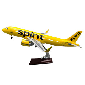 Modèle d'avion décoratif en résine A320 Spirit Air à l'échelle 1:80 (47 cm) avec roues – Prix de gros – Nouveauté – Coffret cadeau - Product Image 2