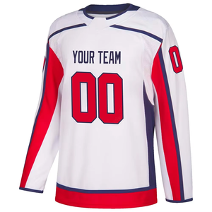 เสื้อกีฬาแขนยาวใส่ได้ทั้งชายและหญิงสินค้าออกใหม่ชุดฝึกฮ็อกกี้น้ำแข็งออกแบบได้ตามต้องการพร้อมเครื่องแบบพิมพ์ชื่อทีม OEM - Product Image 6