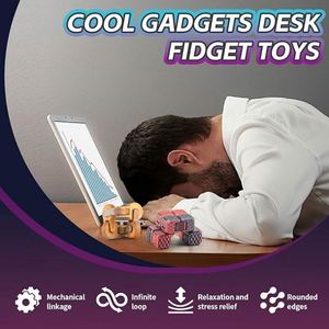 Juguetes Sensoriales de Plástico para Niños y Adultos - Alivio del Estrés, Portátiles, para Uso en Escritorio, Previenen el Mordedurón de Uñas y el Mordedurón de Nudillos - Product Image 4