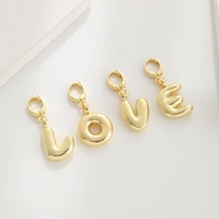 Offres Spéciales Breloques DIY 26 Lettres A-Z pour Bracelets et Colliers Unisexe, Accessoires en Cuivre Faits Main pour Fêtes et Mariages