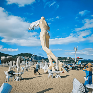 Escultura Humana Alada Abstracta Gigante de Fibra de Vidrio Personalizada, Estatua de Ángel Facetada para Plaza Pública, Instalación Artística Emblemática Turística - Product Image 6