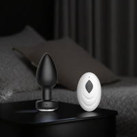Vibrateur anal en silicone de haute qualité avec télécommande 10 vitesses rechargeable par USB pour hommes et femmes