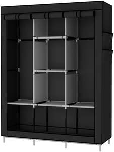 Organizador de ropa plegable, armario de almacenamiento de ropa, armario independiente, guardarropa de tela - Product Image 2