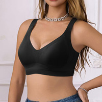 Soutien-gorge sans couture sans armatures grande taille pour femme, effet ventre plat et lissage latéral, minimisant push-up, soutien élevé, soutien-gorge invisible pour t-shirt