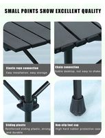 WOQI table de camping de table de pique-nique pliable portable et réglable pour les loisirs