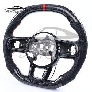 <span class=keywords><strong>Volant</strong></span> en cuir et fibre de carbone forgé brillant personnalisé pour Jeep Wrangler Gladiator Avenger Rubicon Aharra JL JT, compatible avec les modèles 2018-2025 - Product Image 3