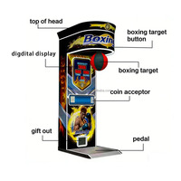 Machine d'arcade de boxe à monnayeur, en métal, avec système de récompense, pour parcs d'attractions et divertissements de rue, vente en gros usine