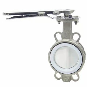 Tùy chỉnh DN50 thép không gỉ wcb đúc Hướng dẫn sử dụng Van bướm Wafer kết nối 10 Bar áp lực đánh giá hiệu suất cao EPDM - Product Image 3