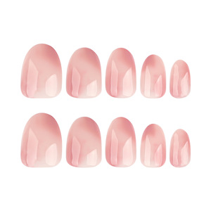 <strong>Pink</strong> Ombre Ready-to-wear Finger Press <strong>Nails</strong> Short Rounded <strong>Fall</strong>/winter Beautiful <strong>Nail</strong> Tip Wearable Articfcial Press on False <strong>Nail</strong> - Product Image 5