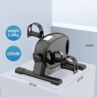 Vélo d'exercice portable sous le bureau, mini-vélo de bureau pour personnes âgées, employés de bureau, exercices des bras/jambes, rééducation