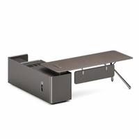 Escritorio Ejecutivo de Lujo E1, Tablero MDF, Cerradura Mecánica con Código, Acabado a Base de Agua, Muebles de Oficina para Jefes