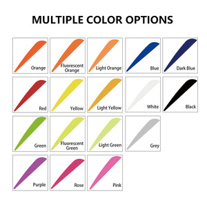 Elong mũi tên cánh gà tây feathear bắn cung bán buôn tùy chỉnh 1.75/2.25/2.5/3/4/5 inch Nhựa cánh lông fletching - Product Image 2