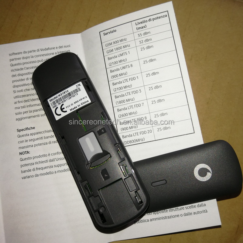 Dongle 4G LTE Huawei Vodafone K5161h – Modem USB – Emballage D'origine Scellé – Blanc